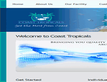 Tablet Screenshot of coasttropicals.com